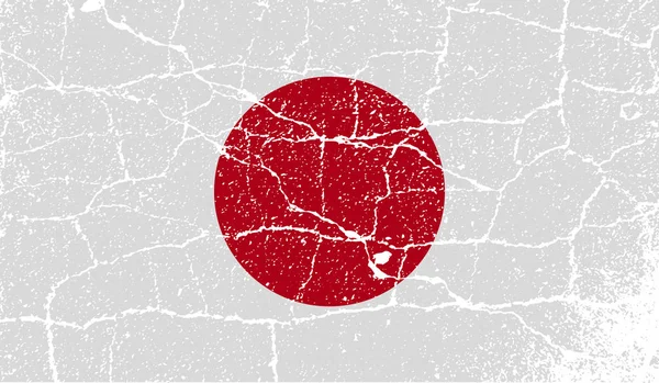 Flag Japan Old Texture Illustration — Stock Photo, Image