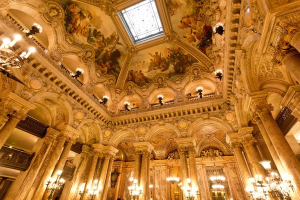 Hermoso Interior Gran Ópera París Francia —  Fotos de Stock