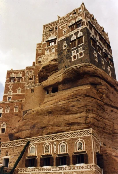 Dar Hajar Een Rock Paleis Jemen — Stockfoto