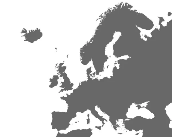Mapa Detallado Europa — Foto de Stock