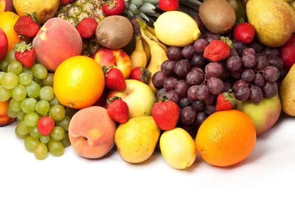 Πολύχρωμο Υγιή Φρέσκα Φρούτα Γυρίστηκε Στούντιο — Φωτογραφία Αρχείου