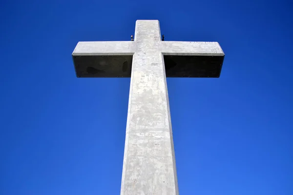Kříž Filerimos Mount Východním Egejské Moře Rhodos Dodecanesse Řecko — Stock fotografie