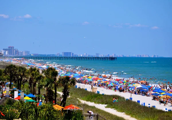 Pláž Myrtle Beach Jižní Karolína Usa — Stock fotografie