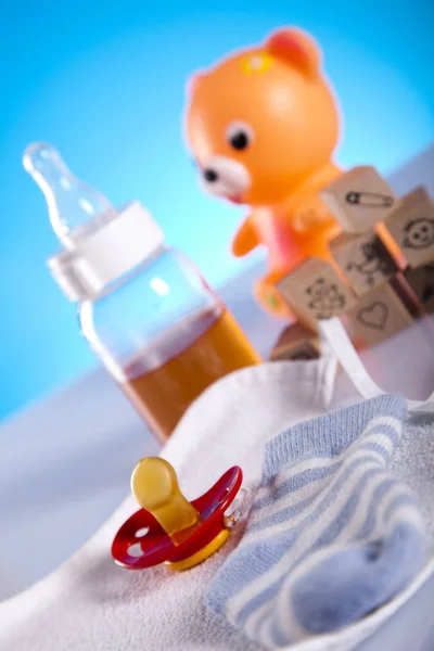 Brinquedos Bebê Urso Composição Vívida Tom Brilhante — Fotografia de Stock