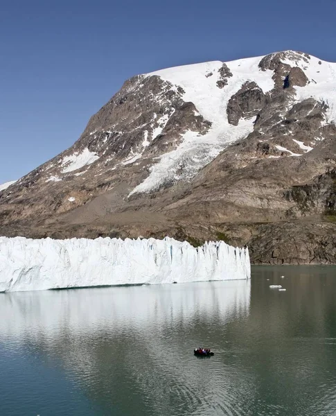 Grönland Dronning Marie Dal Yakınlarındaki Bir Buzulun Önü — Stok fotoğraf