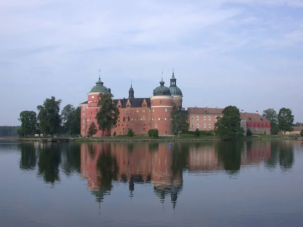 Castillo Gripsholm Mariefred Suecia Este Lugar Fue Fortificado Por Primera — Foto de Stock