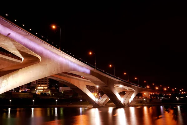 Puente Colorido Taiwán Esta Arquitectura Conectó Dos Partes — Foto de Stock