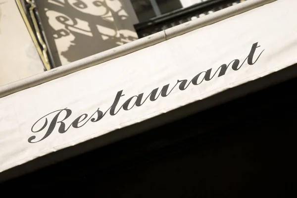 Signo Restaurante París Francia —  Fotos de Stock