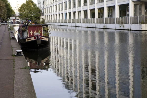 Barco Canal Regente Shoreditch Londres — Foto de Stock