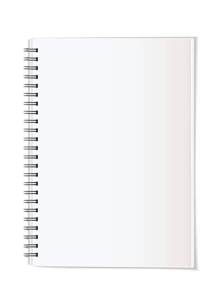 Material Escritório Papel Simples Nota Almofada Espiral Encadernada — Fotografia de Stock
