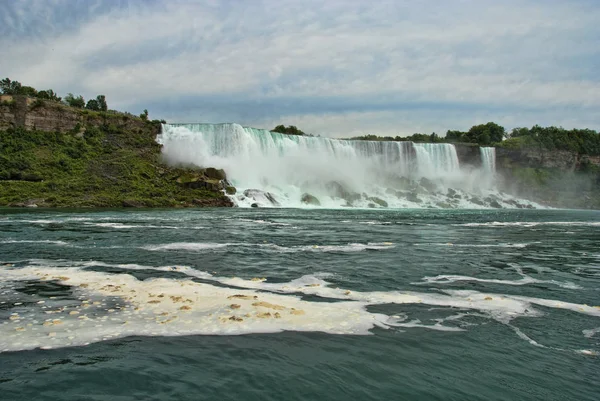 Detail Der Berühmten Niagarafälle Auf Der Kanadischen Seite — Stockfoto