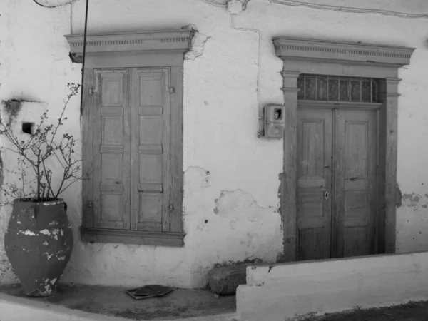 荒凉的老希腊房子 — 图库照片