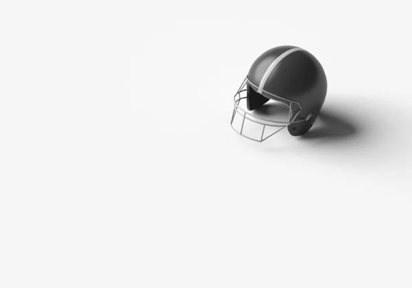 Rendering Football Helmet White Plain Background — Stock Photo, Image