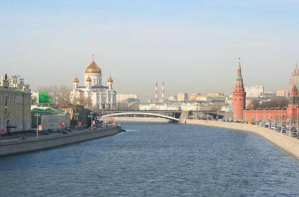 Moscú Kremlin Muralla Torres Ladrillo Rojo — Foto de Stock