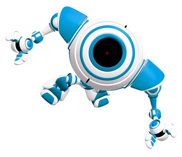 Small Robot Looking Sky Awe — Stock Photo, Image