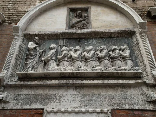 Venecia Scuola Grande San Giovanni Evangelista Puerta Entrada Patio Scuola — Foto de Stock