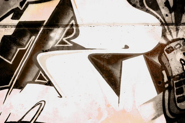 Graffiti Old Dirty Wall Urban Hip Hop Background Gray Texture — Zdjęcie stockowe