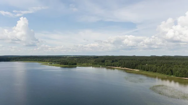 Plateliai Lake Lithuania Aerial Drone Top View — Stock Photo, Image