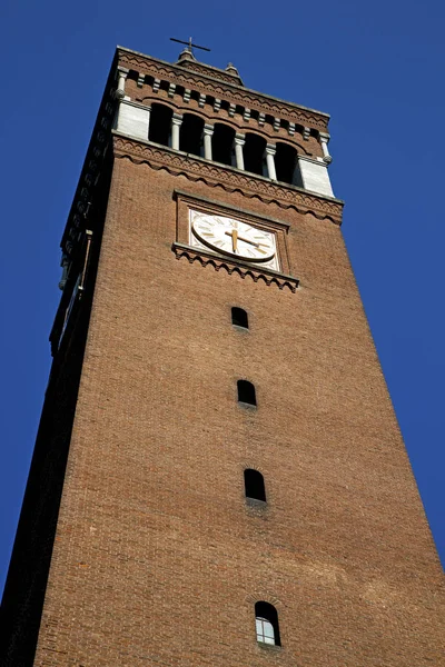 Arsago Seprio Velho Abstrato Itália Parede Torre Igreja Sino Dia — Fotografia de Stock