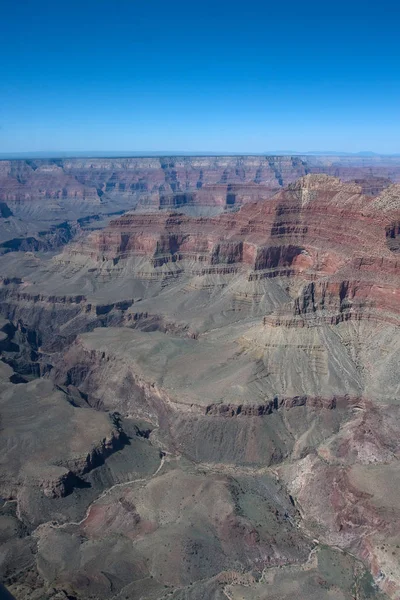 Vista Helicóptero Para Parte Norte Grand Canyon — Fotografia de Stock