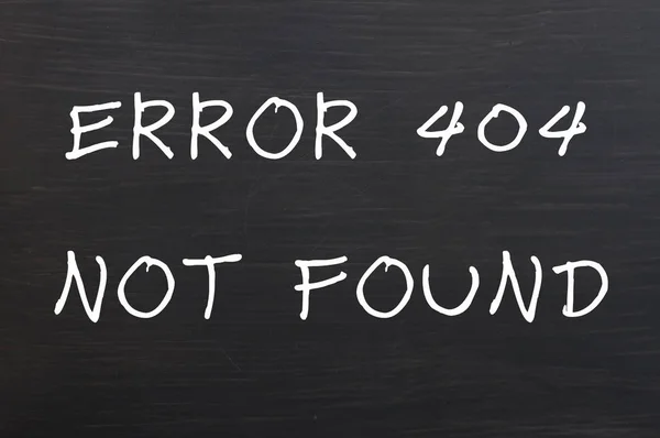 Errore 404 Pagina Non Trovata Concetto Disegnato Con Gesso Una — Foto Stock
