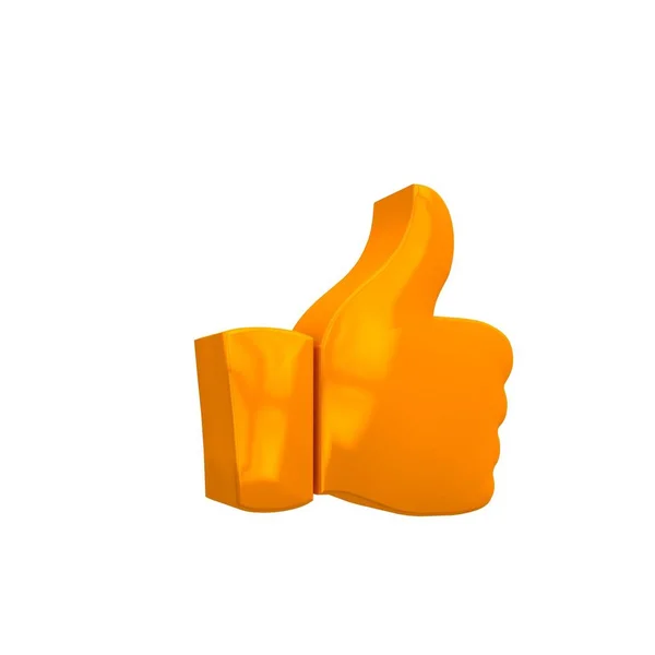 The thumbs up is a sign of a good assessment. — Stock Image Thumbs Sign Good Assessment Royalty Free Stock Photos