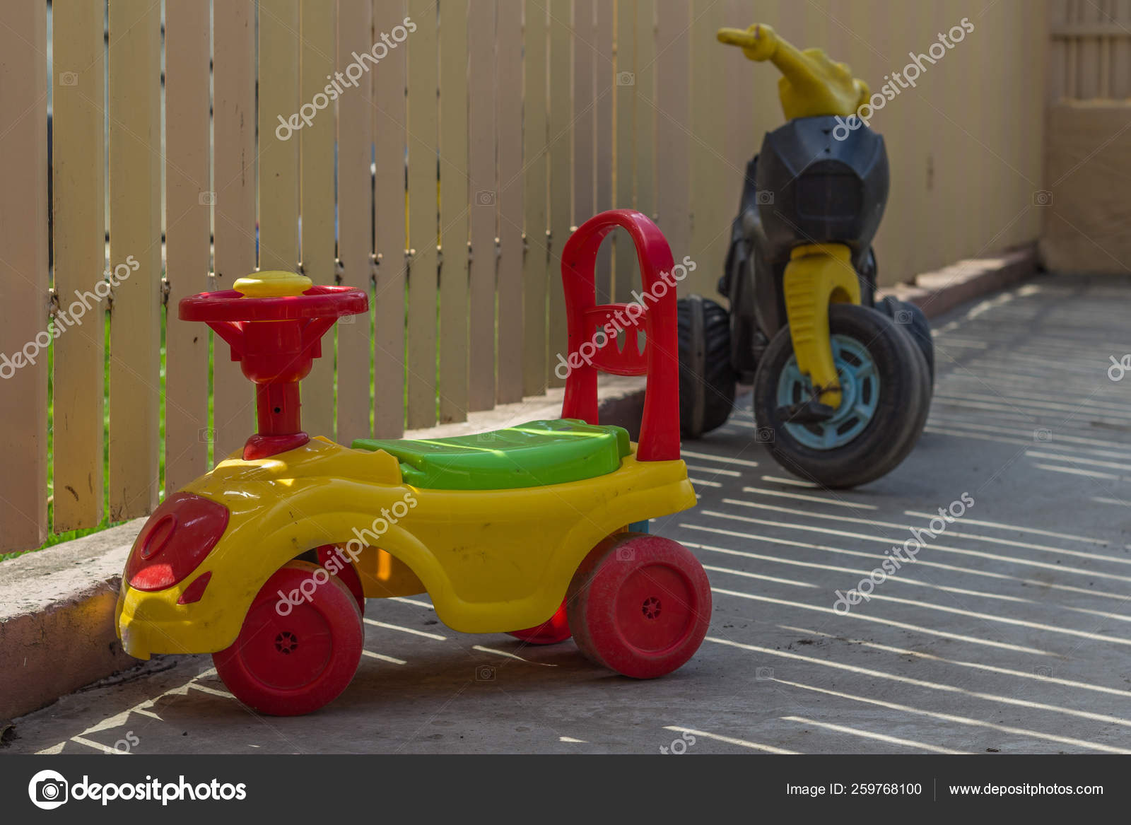 red and yellow toy car