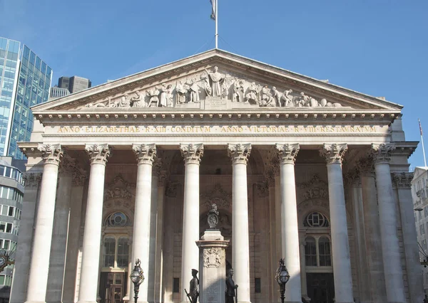 Royal Stock Exchange Londen Engeland Verenigd Koninkrijk — Stockfoto