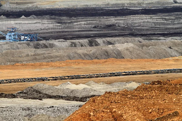 Minería Carbón Tajo Abierto — Foto de Stock