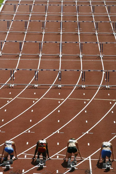 Atletismo Pista Legenda Local — Fotografia de Stock