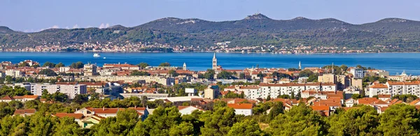 Dalmatyńskie Miasta Zadar Panoramiczny Widok Wyspy Ugljan Chorwacja Dalmacja — Zdjęcie stockowe