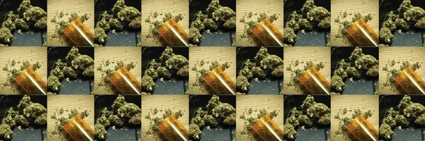 Weed Medical Marijuana Grunge Detail Background — Stock Photo, Image
