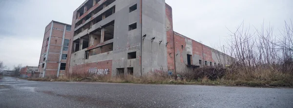 Ruinas Una Fábrica Industrial Muy Contaminada Serie Industrial — Foto de Stock