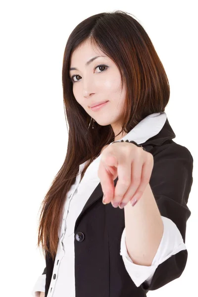 Zelfverzekerde Business Executive Vrouw Van Aziatische Wijzen Kijken Naar Halve — Stockfoto