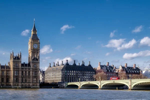 Uitzicht Big Ben Parlementsgebouwen — Stockfoto