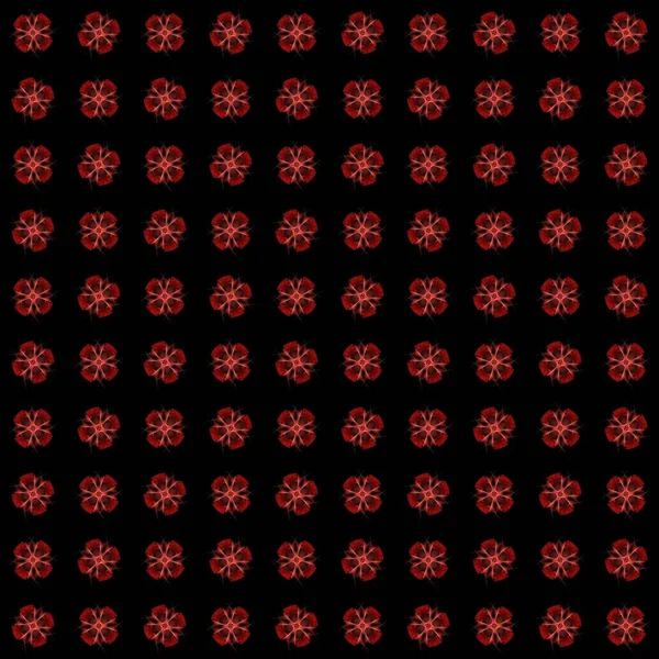 Textura Červeným Vykreslením Abstraktního Fraktálního Vzorku — Stock fotografie