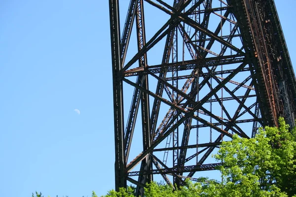Stahlbrücke Bei Tag — Stockfoto