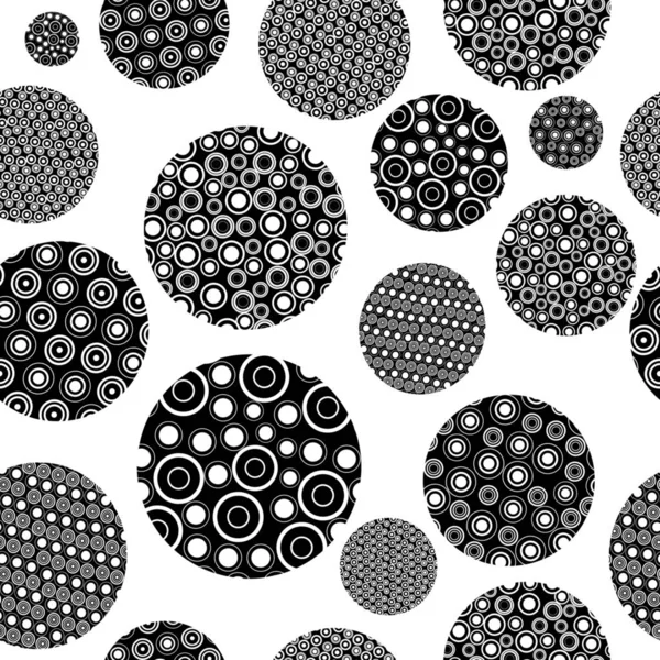 Black White Seamless Pattern Shapes — Stock Photo, Image