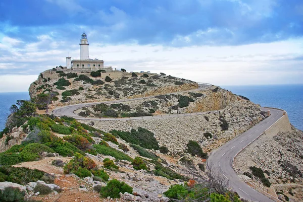 Φάρος Formentor Στη Μαγιόρκα Ισπανία — Φωτογραφία Αρχείου