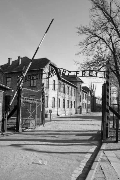 Koncentrációs Tábor Birkenau Közelében Krakkó Lengyelországban — Stock Fotó