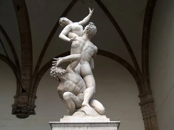 Una Escultura Florencia Italia — Foto de Stock