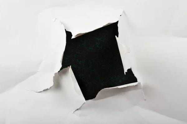 Ragged Hole Sheet Paper — Stock Photo, Image