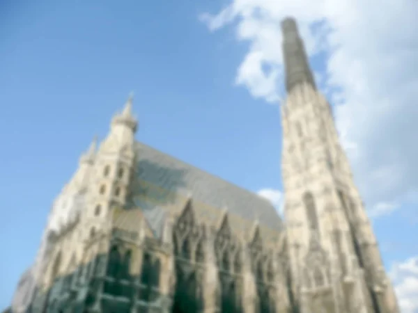 Rozostřeného Pozadí Stephan Katedrály Vídeň Rakousko Záměrně Rozmazané Post Produkce — Stock fotografie