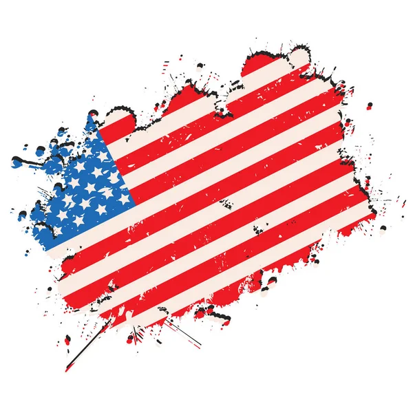Σημαία Των Ηνωμένων Πολιτειών Της Αμερικής Στυλ Grunge — Φωτογραφία Αρχείου