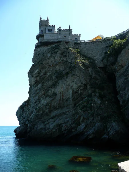Ninho Andorinha Castelo Cênico Sobre Mar Negro Yalta Crimeia Ucrânia — Fotografia de Stock