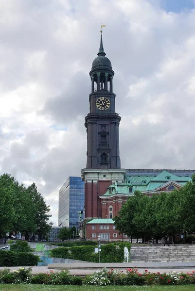 Hamburguesa Iglesia Michel Hamburgo — Foto de Stock