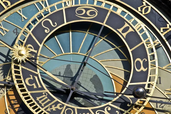 Détail Célèbre Horloge Astronomique Prague — Photo