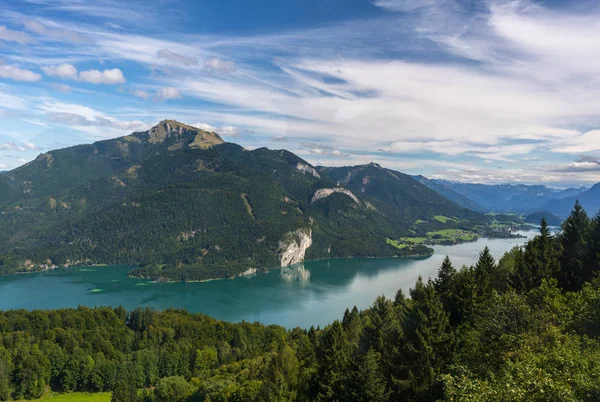 Uitzicht Het Landschap Vanaf Zwlferhorn Berg — Stockfoto