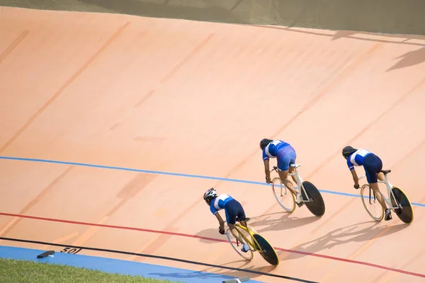 Team Inseguimento Campionato Ciclistico Velodromo — Foto Stock