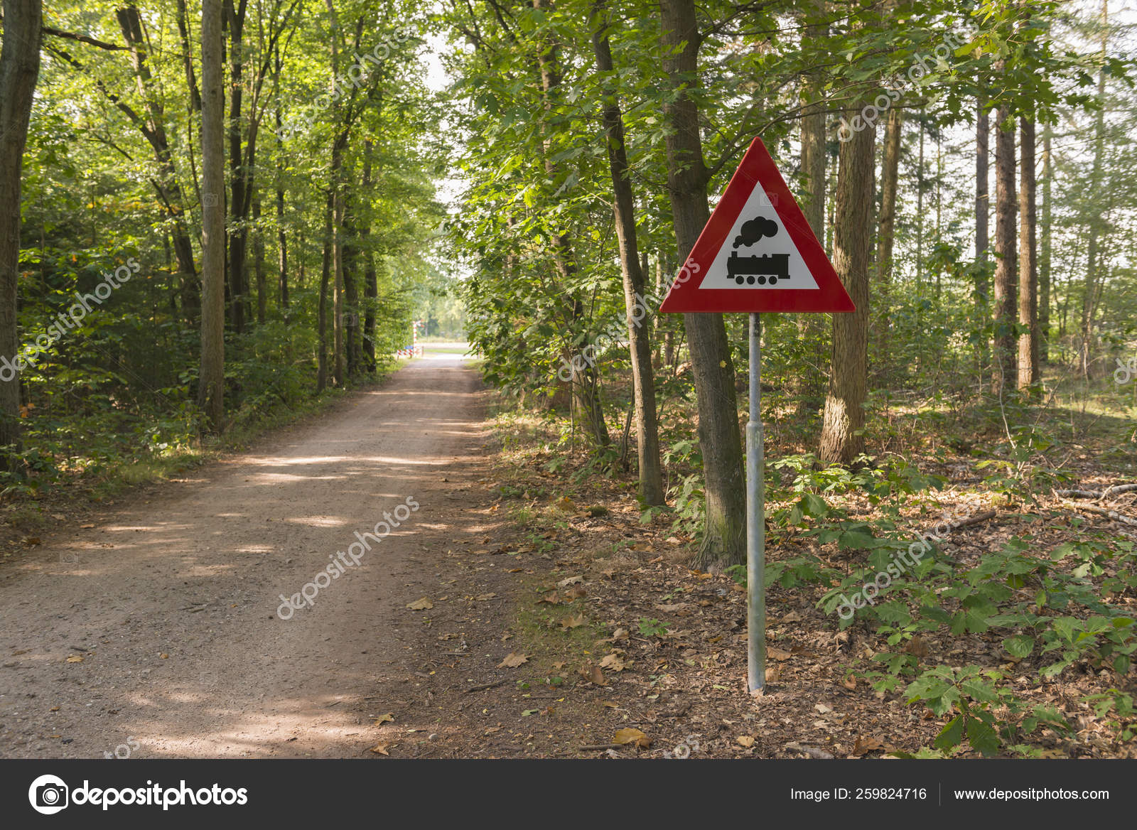Warning Sign Meaning Level Crossing Barriers Forest Achterhoek Region lten Stock Photo Image By C Yayimages Warning Sign Meaning Level Crossing Barriers Forest Achterhoek Region lten Stock Photo Image By C Yayimages